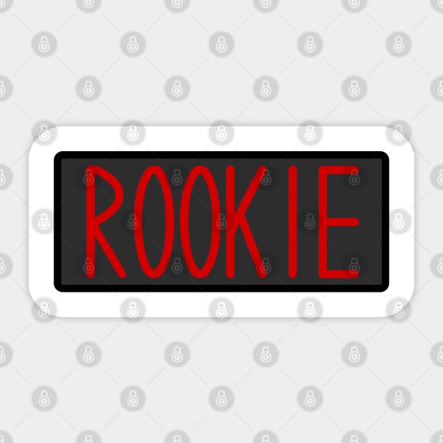 Rookie Jumpsuit Badge Sticker by Meta Cortex